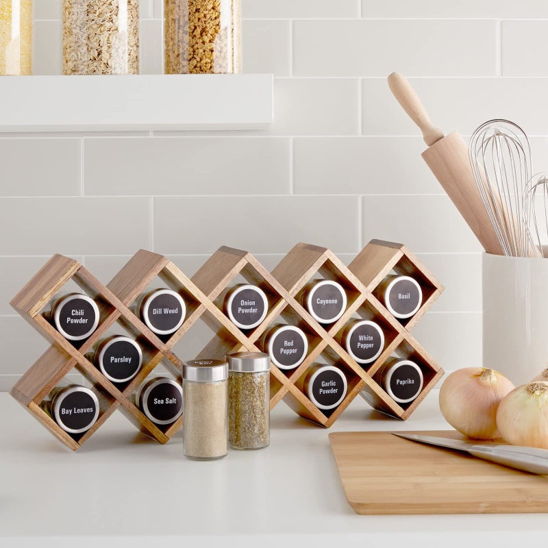 Talented Kitchen Spice Labels Stickers - 144 Round 1.5-Inch Water-Resistant Vinyl - Preprinted Chalkboard-Style Labels for Glass Spice Jars & Seasoning Containers - Pantry Organization - Image 3